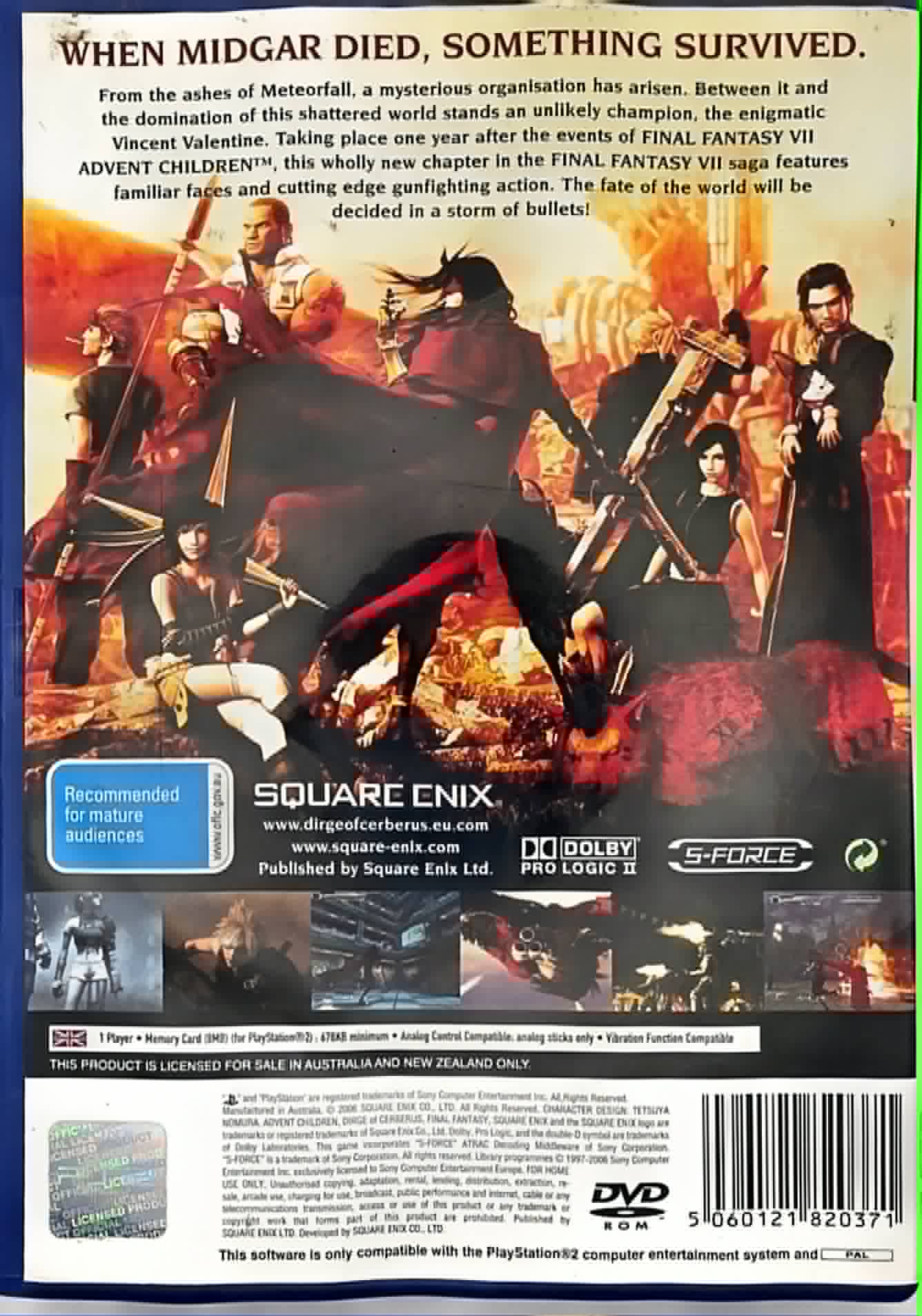 Dirge of Cerberus: Final Fantasy VII thumbnail